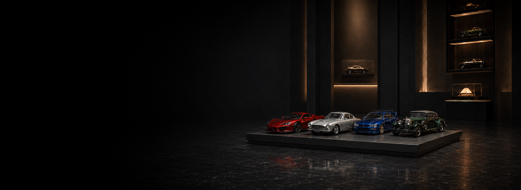 Sozu Model Cars collection display