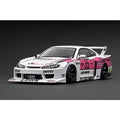 Ignition Model IG2921 1/18 LB Super Silhouette S15 Silvia White/Pink [Resin Model Car] - image 1