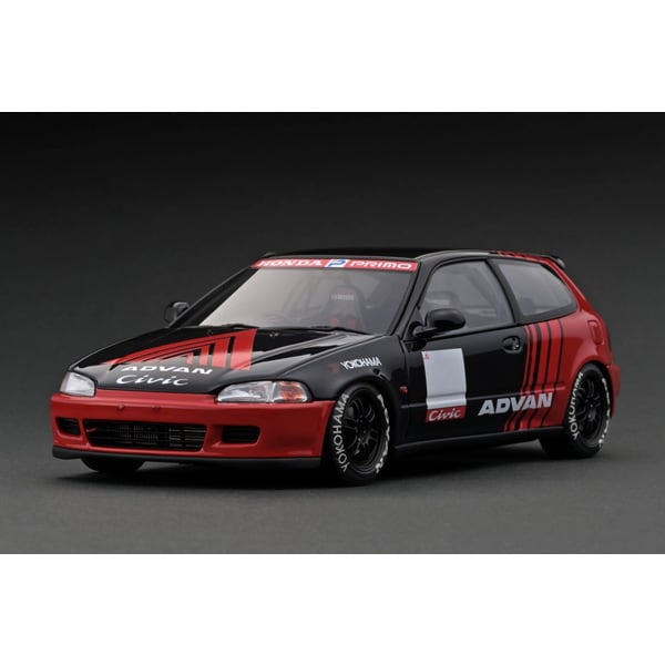 Ignition Model IG3046 1/18 Honda Civic EG6 Black/Red [Resin Model Car] - image 1