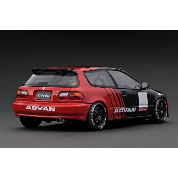 Ignition Model IG3046 1/18 Honda Civic EG6 Black/Red [Resin Model Car] - image 2