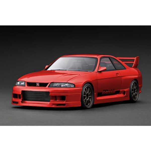 Ignition Model IG3132 1/18 GReddy GT-R BCNR33 Metallic Red [Resin Model Car] - image 1