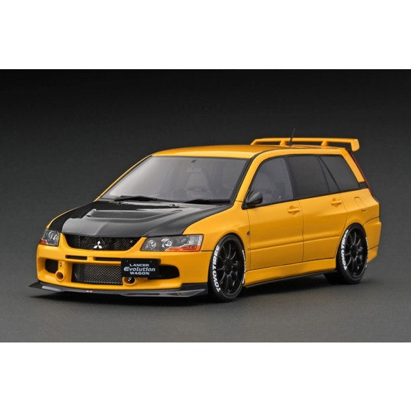 Ignition Model IG2773 1/18 Mitsubishi Lancer Evolution Wagon CT9W Yellow [Resin Model Car] - image 1