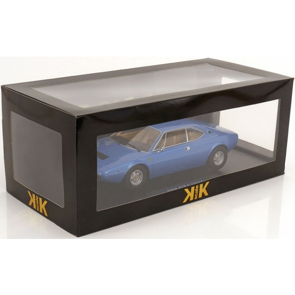 KK Scale KKDC181232 1/18 Ferrari 308 GT4 1974 Metallic Light Blue [Diecast Model Car] - image 6