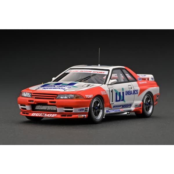Ignition Model IG2978 1/43 UNISIA JECS SKYLINE #1 1993 JTC With Mr. Hasemi [Resin Model Car] - image 2