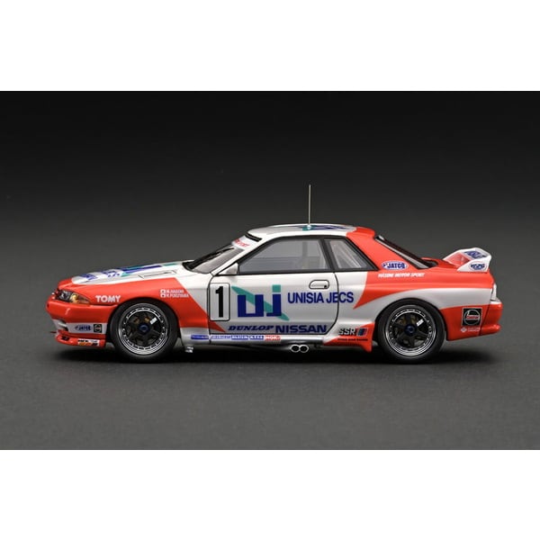 Ignition Model IG2978 1/43 UNISIA JECS SKYLINE #1 1993 JTC With Mr. Hasemi [Resin Model Car] - image 4