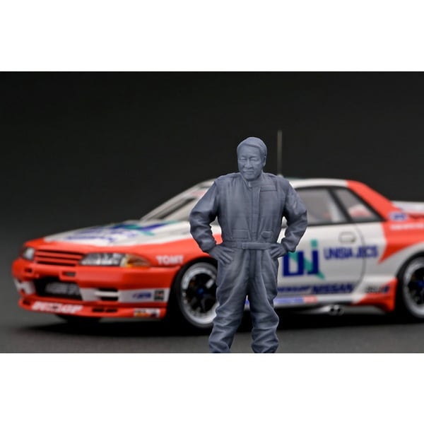 Ignition Model IG2978 1/43 UNISIA JECS SKYLINE #1 1993 JTC With Mr. Hasemi [Resin Model Car] - image 5
