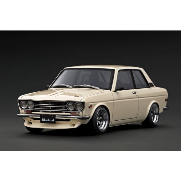 Ignition Model IG3305 1/18 Datsun Bluebird 510 White [Resin Model Car] - image 1