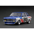 Ignition Model IG3309 1/18 Datsun Bluebird 510 White/Blue #85 [Resin Model Car] - image 1