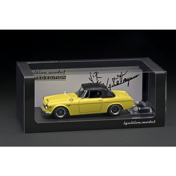 Ignition Model IG2714 1/18 Datsun Fairlady 2000 SR311 Yellow With Engine U20 Typewith Engine [Resin Model Car] - image 8