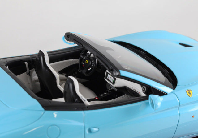 MR Collection 1/18 Ferrari California T Open roof Baby Blue （with Display Case） 15 pcs Limited - image 5