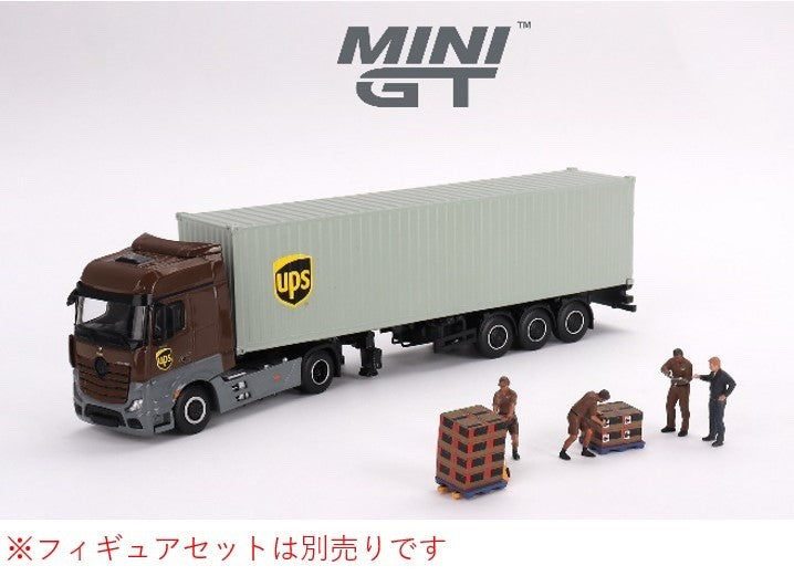 TSM MINI GT MGT00705-L 1/64 Mercedes-Benz Actros 40 Ft Container UPS Europe LHD