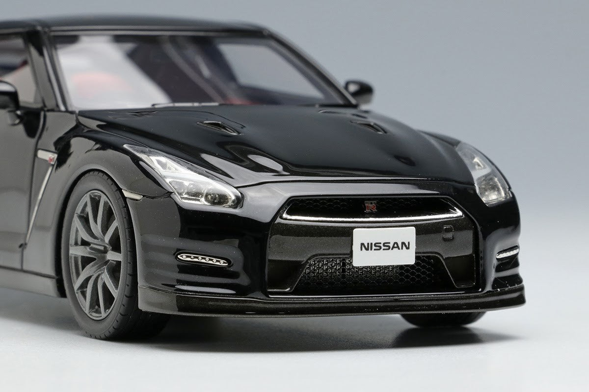 Make Up EIDOLON EM414F 1/43 Nissan GT-R R35 Meteor Flake Black Pearl 2014