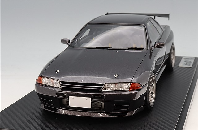Ignition Model IG3545 1/18 Skyline GT-R BNR32 Initial D Gunmetal