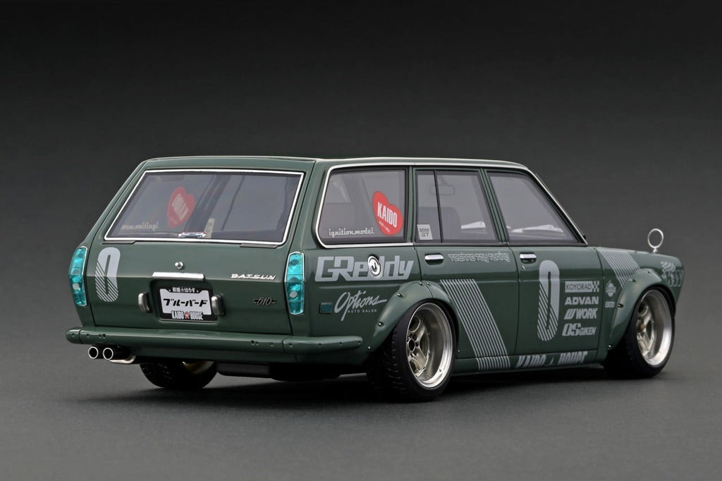 Ignition Model IG3147 1/18 Datsun Bluebird 510 Wagon Green Jun Imai