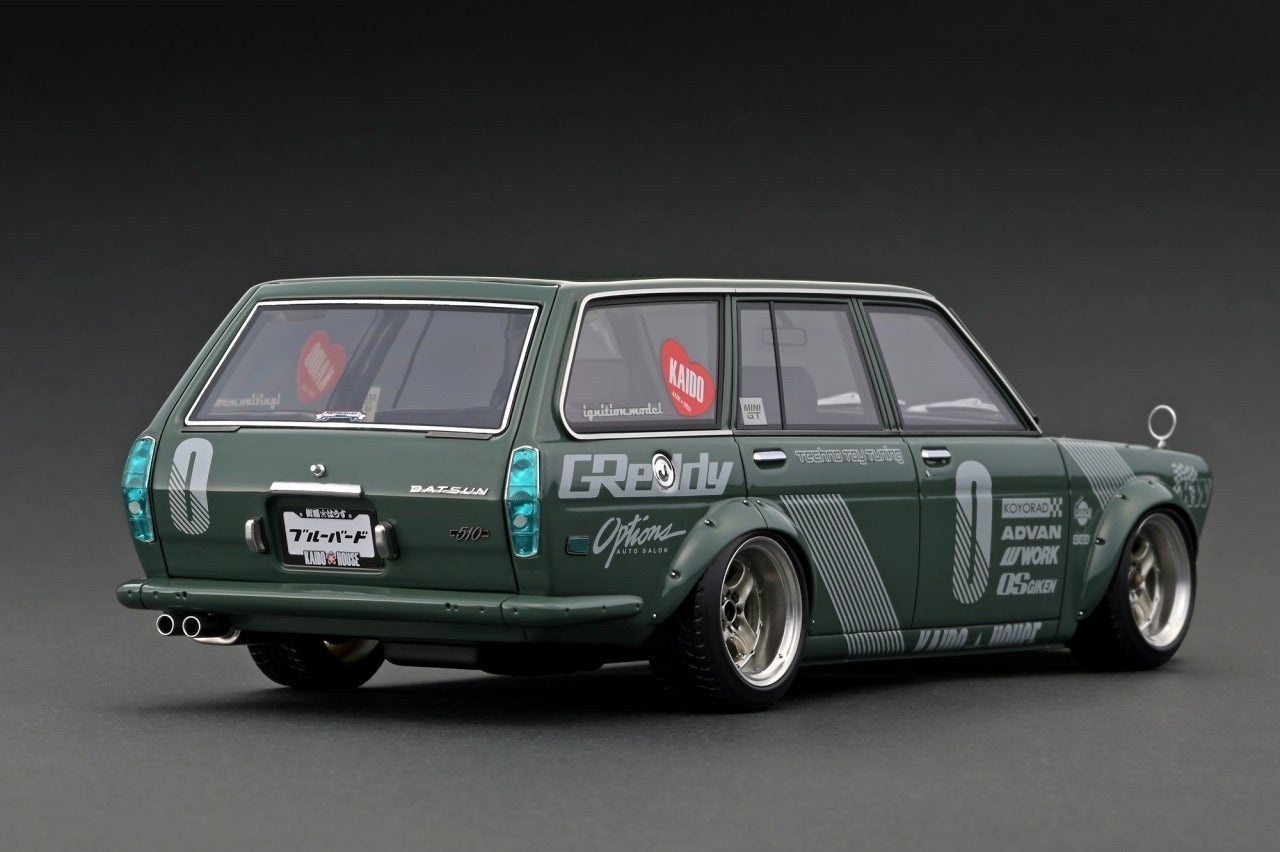 Ignition Model IG3147 1/18 Datsun Bluebird 510 Wagon Green Jun Imai