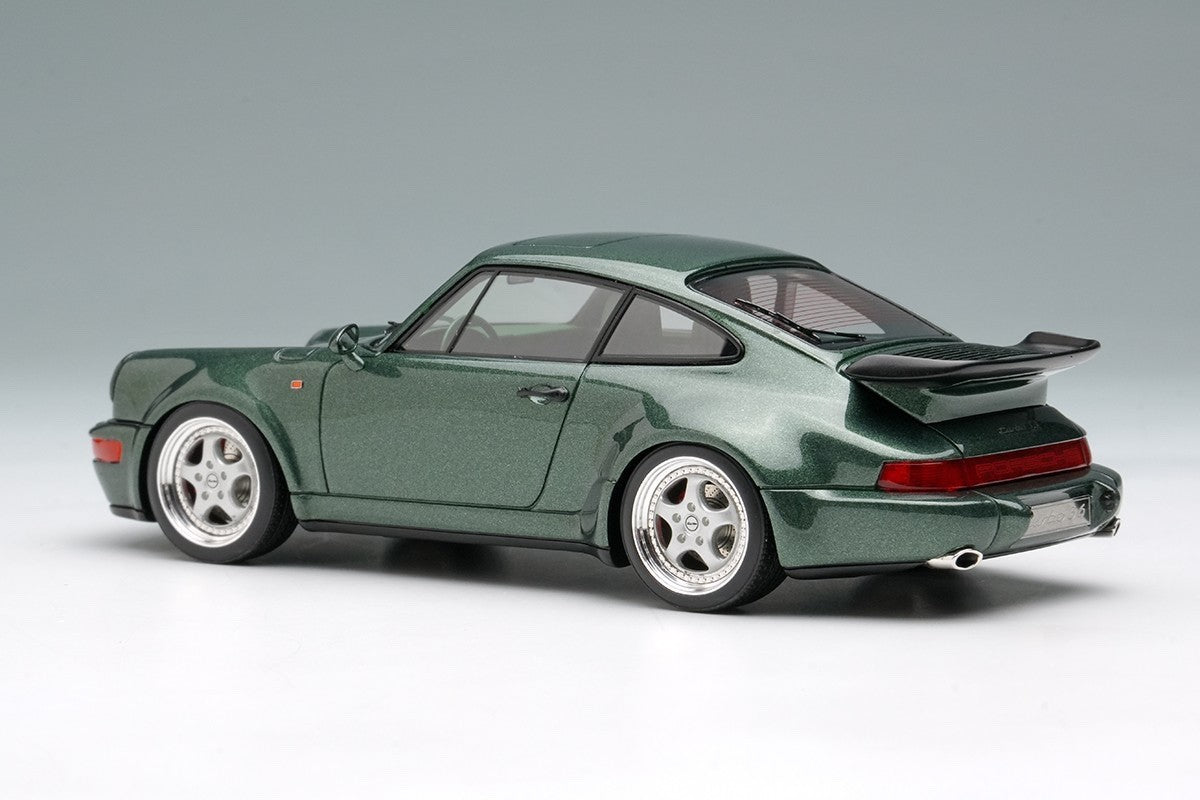 Make Up VISION VM158J 1/43 Porsche 911 964 Turbo 3.6 1993 Oak Green Resin