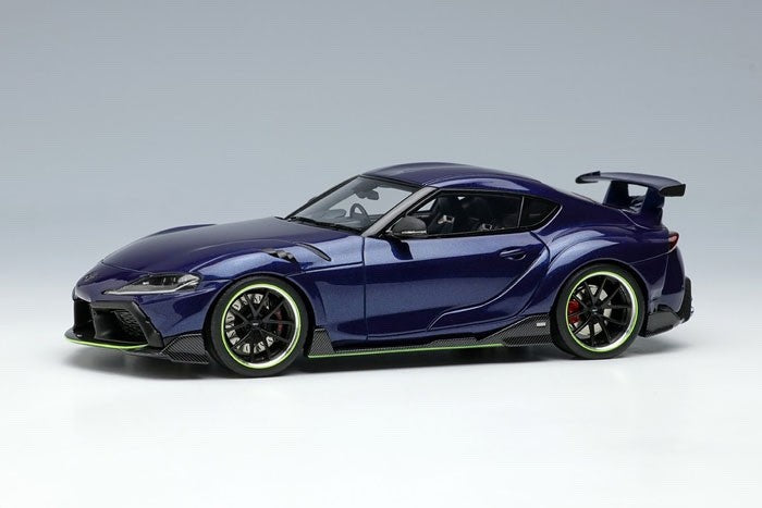 Make Up EIDOLON EM595G 1/43 TOM'S GR Supra 2020 Deep Blue Metallic Limited 30pcs