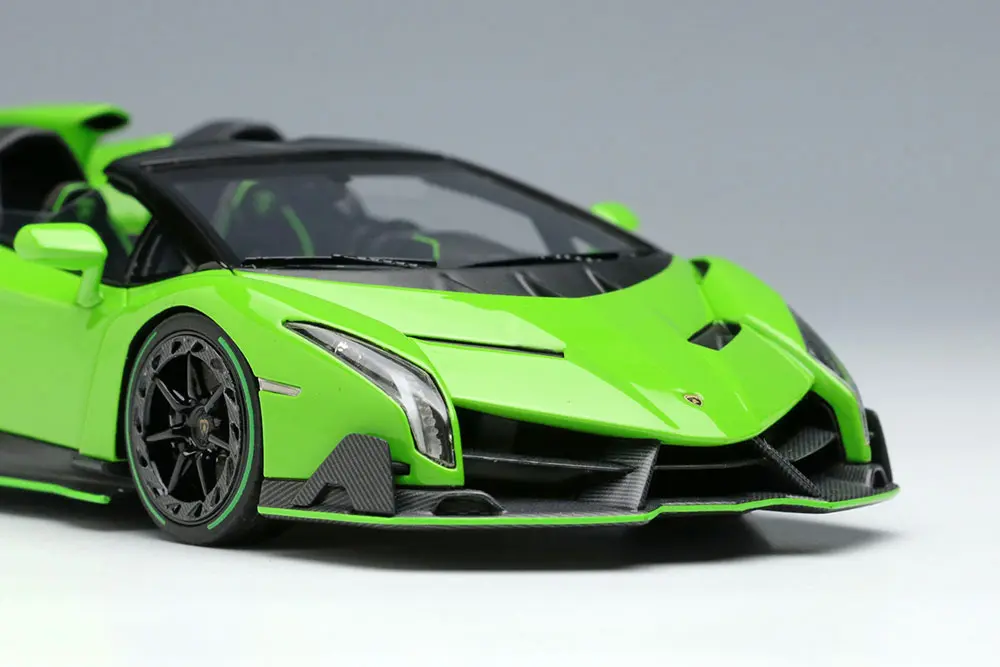 EIDOLON EM451D 1/43 Lamborghini Veneno Roadster 2015 Verde Miura Resin Limited