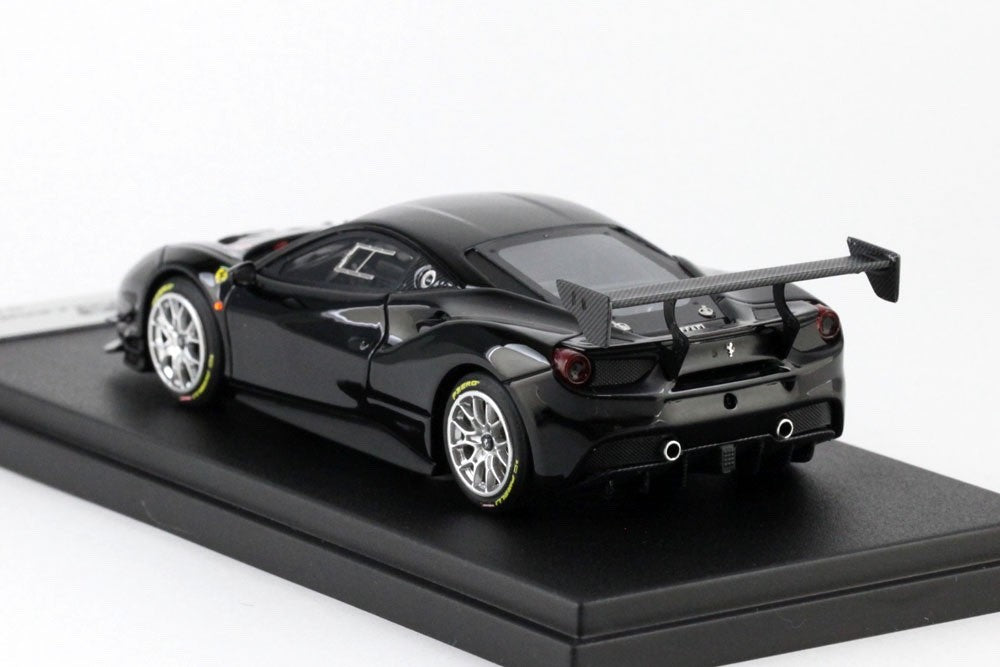 Looksmart LS476D 1/43 Ferrari 488 Challenge 2017 Nero Black Race Car Resin