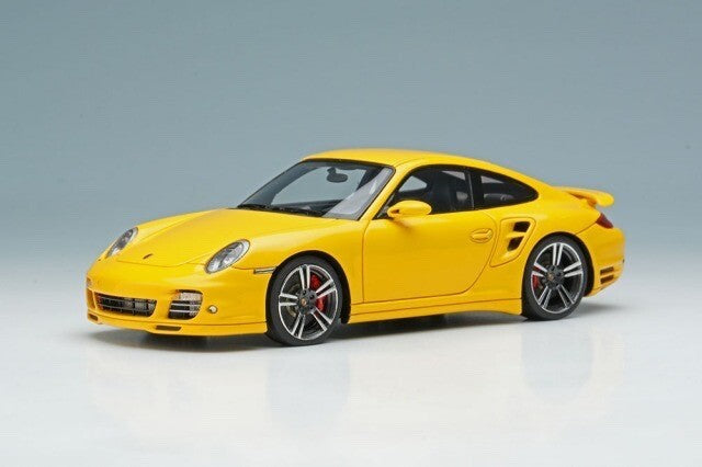 Make Up EIDOLON EM619A 1/43 Porsche 911 997.2 Turbo 2010 Speed Yellow (Resin)