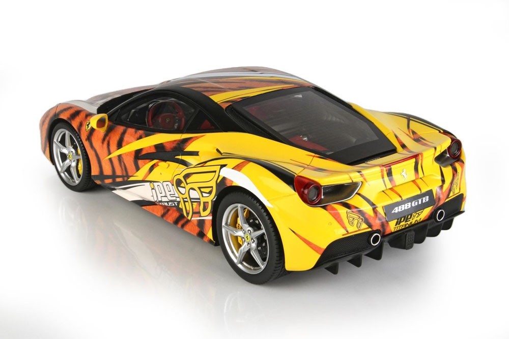 BBR P18221V 1/18 Ferrari 488 GTB IPE Tiger 2015 Giallo Modena Yellow Ltd 100pcs