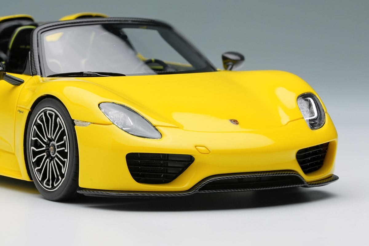 EIDOLON EM568G 1/43 Porsche 918 Spyder 2011 Yellow Resin Limited 80pcs
