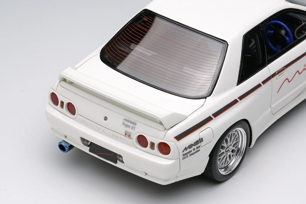 Make Up EIDOLON EM644A 1/43 Mines Skyline GT-R BNR32 N1 White BBS LM Evolution