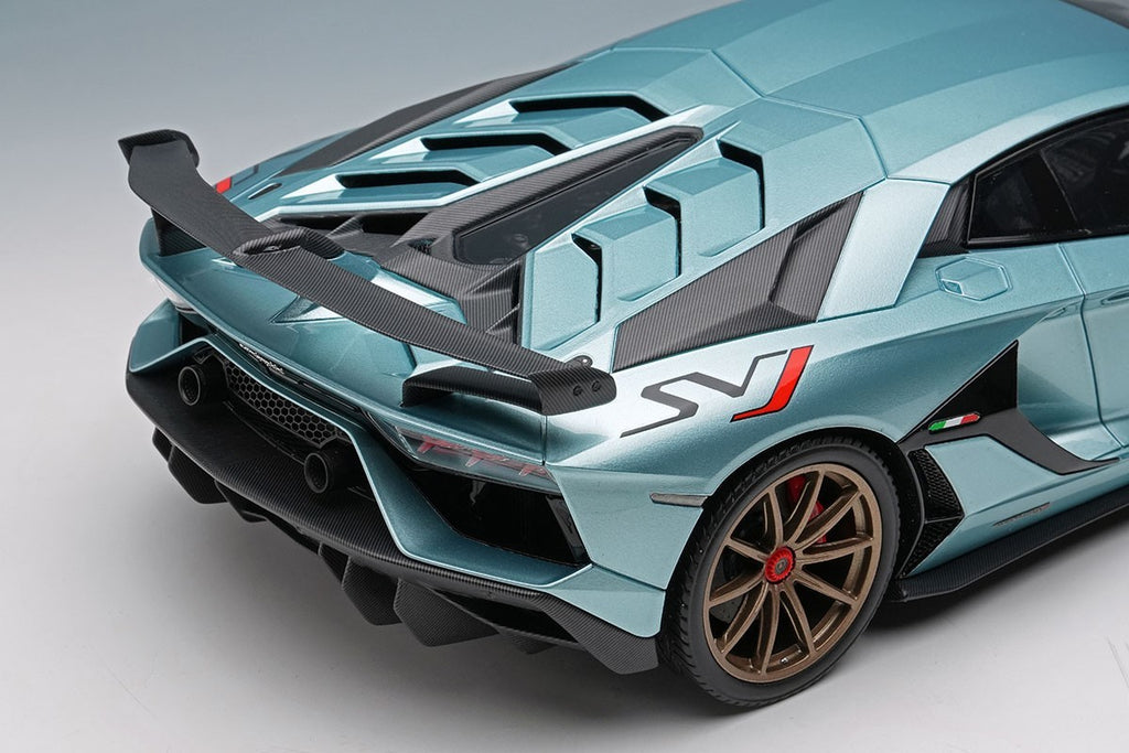 EIDOLON EML026F 1/18 Lamborghini Aventador SVJ 2018 Blue Resin Limited