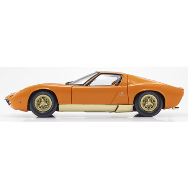 Kyosho KS08314PB 1/18 Lamborghini Miura P400 Orange Diecast Model Car
