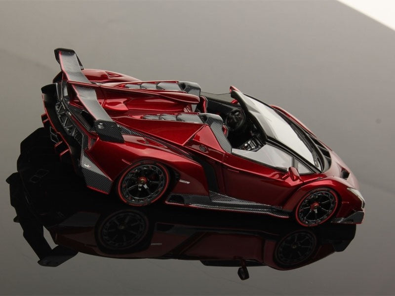 Looksmart LS429A 1/43 Lamborghini Veneno Roadster Rosso Veneno Red Resin