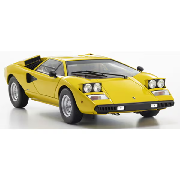 Kyosho KS08321YT 1:18 Lamborghini Countach LP400 Yellow Diecast Model Car