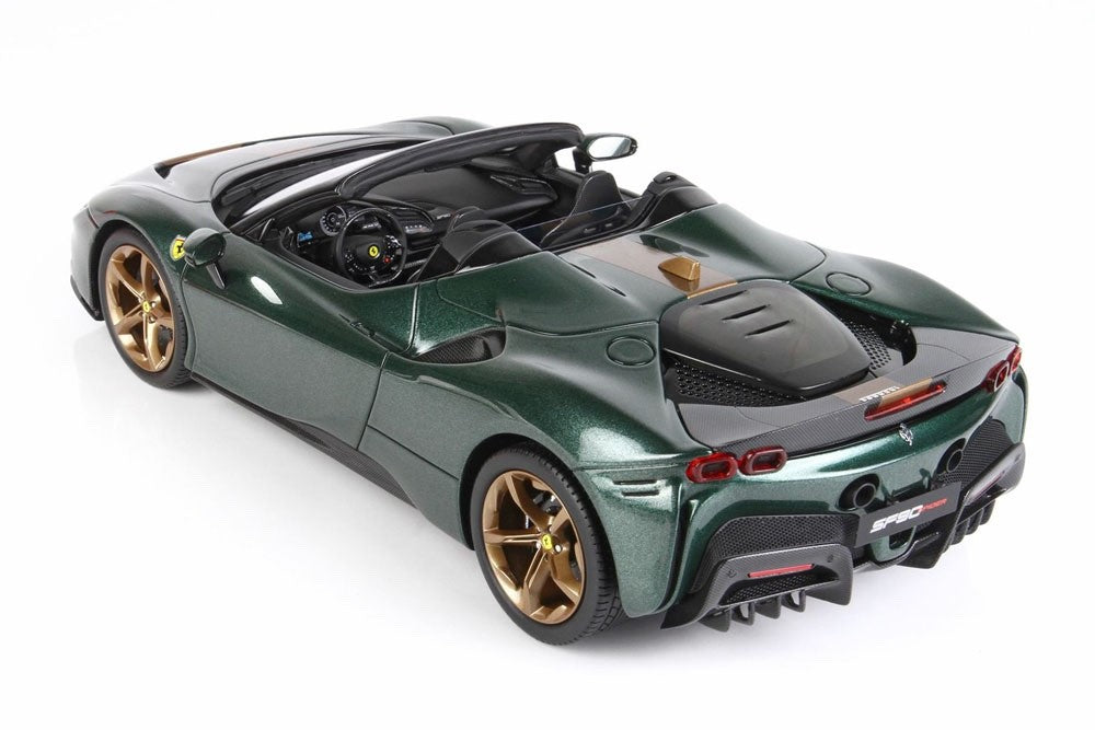 BBR P18198GV 1/18 Ferrari SF90 Spider Pack Fiorano 2021 Verde Zeltweg Ltd 40pcs