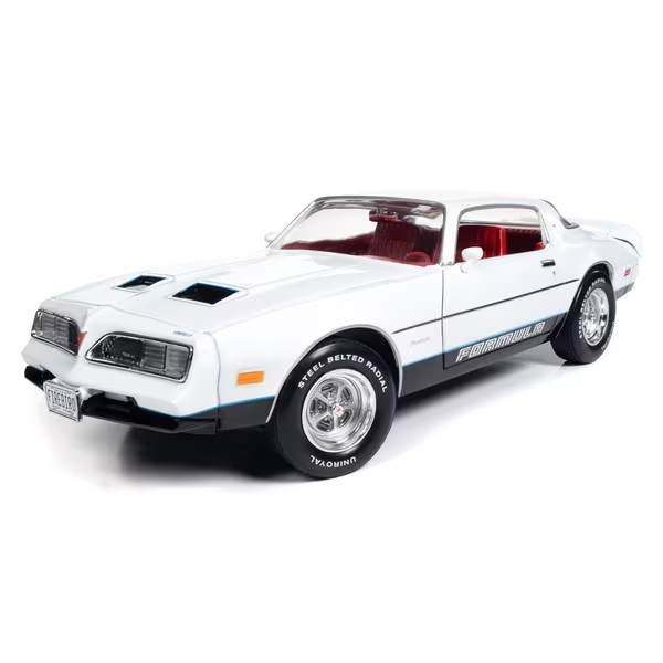 American Muscle AMM1318 1/18 1977 Pontiac Firebird Formula Cameo White Die-Cast