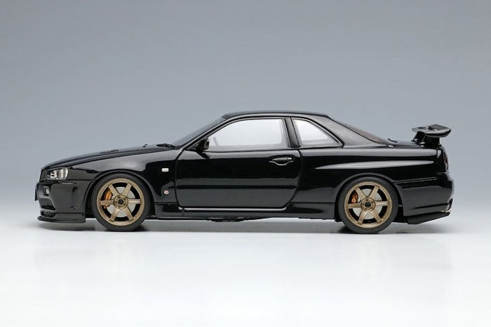 Make Up EIDOLON EM510E 1/43 Nissan Skyline GT-R V-spec II Nur Black Pearl 2002