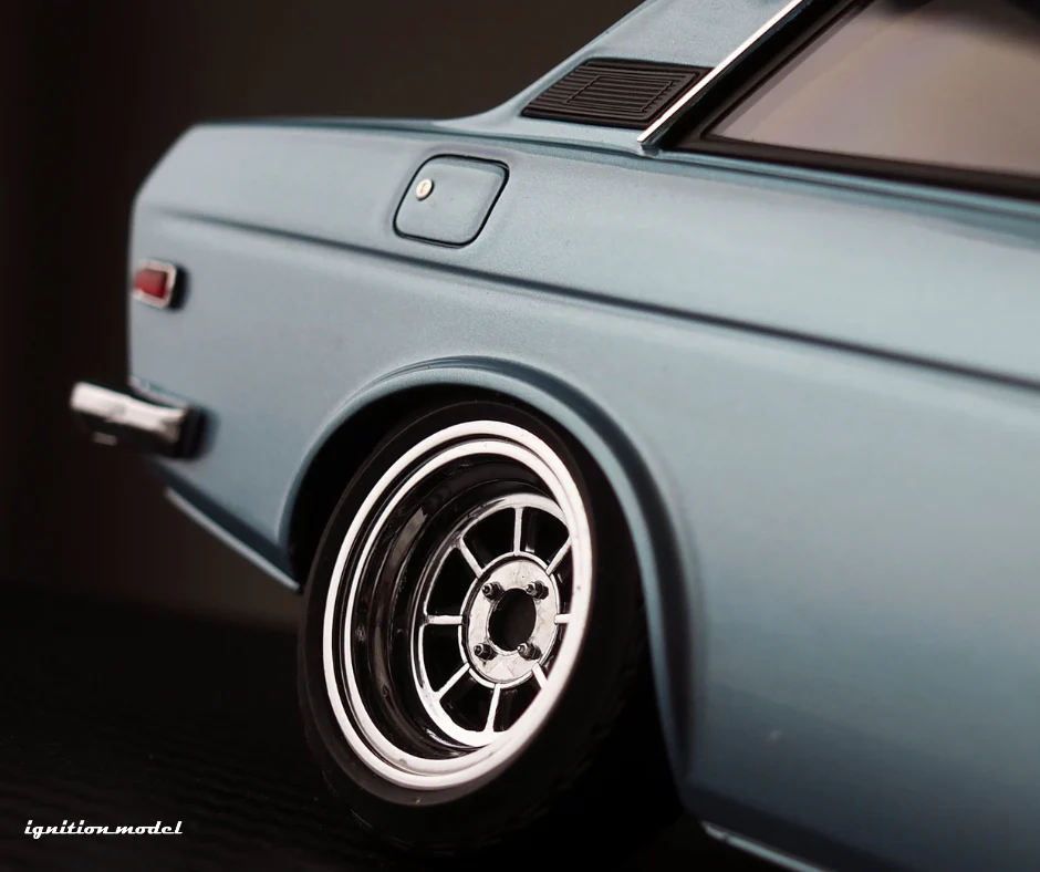 Ignition Model IG3307 1/18 Datsun Bluebird 510 2-Door Hayashi Light Blue Resin