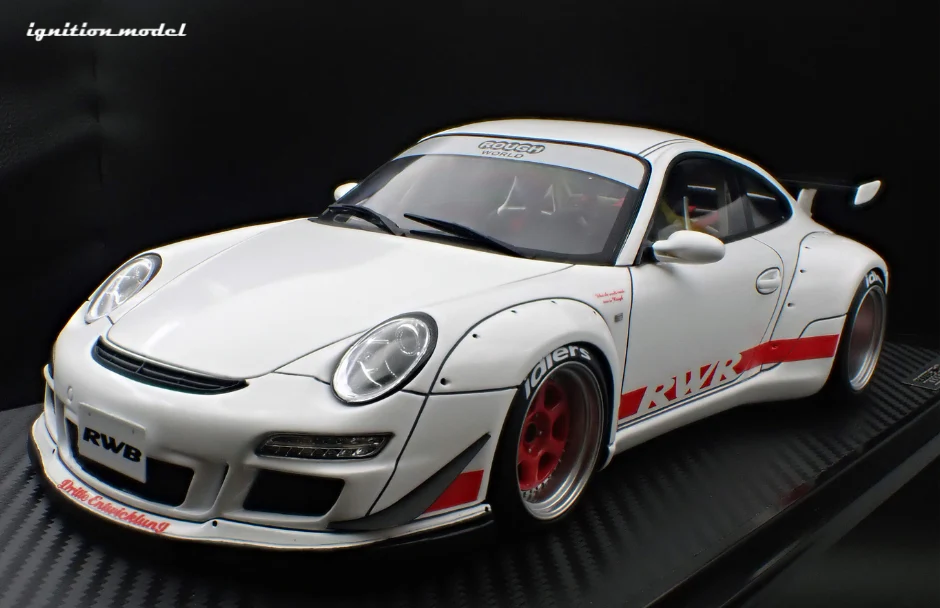Ignition Model IG3254 1/18 RWB Porsche 911 997 GT3 Rauh-Welt White Resin