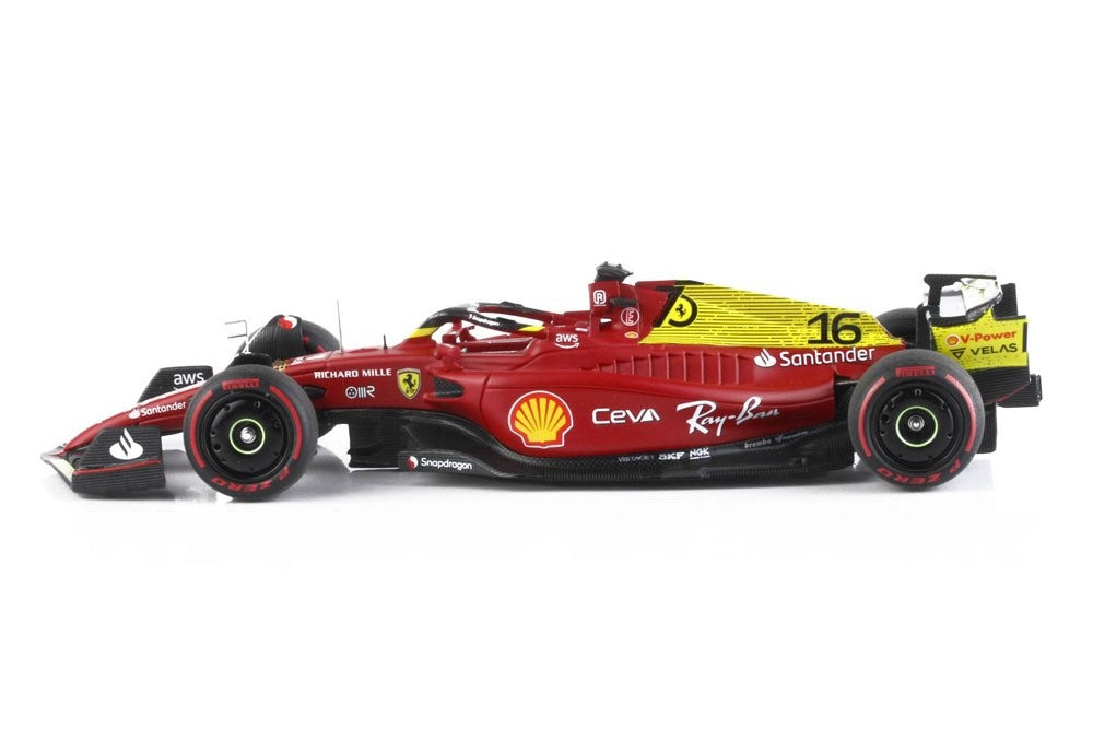 BBR BBRC277A 1/43 Ferrari F1-75 Italy GP Monza 2022 Leclerc Yellow Ltd 575pcs