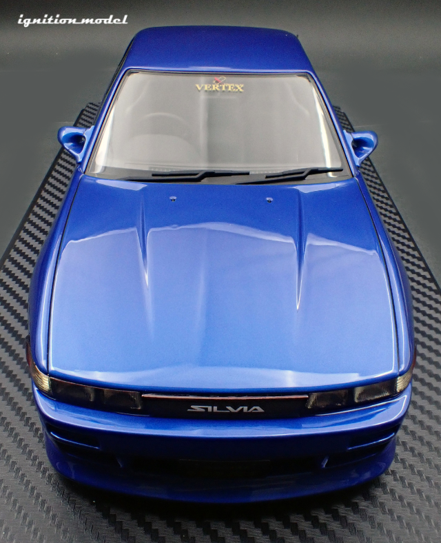 Ignition Model IG3587 1/18 Vertex S13 Silvia Blue Metallic TE37 Wheels