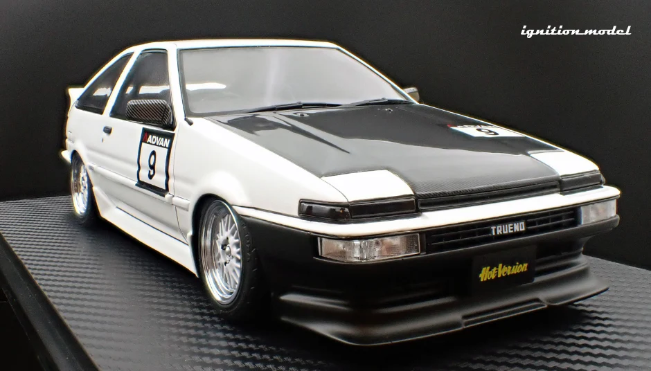Ignition Model IG3488 1/18 Toyota Trueno AE86 Tsuchiya TK-Street White Resin