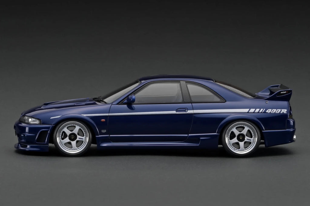Ignition Model IG3655 1/18 Nissan NISMO 400R R33 Deep Marine Blue Resin
