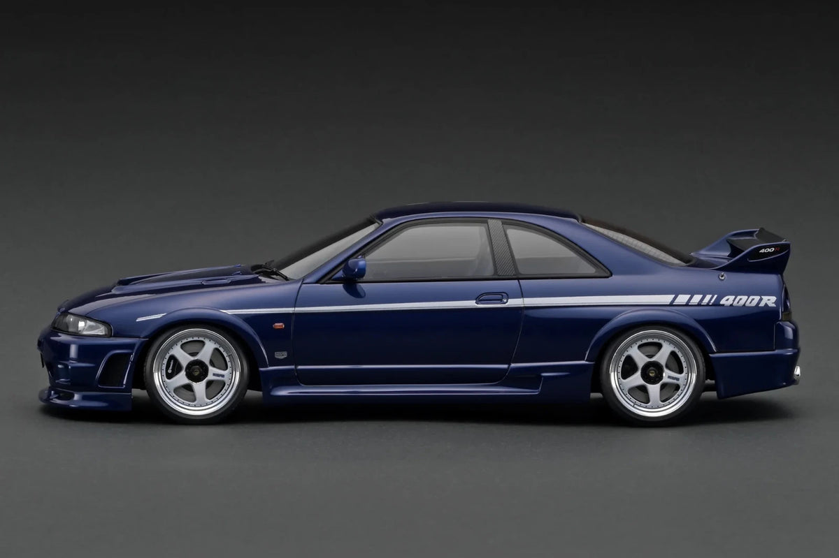 Ignition Model IG3655 1/18 Nissan NISMO 400R R33 Deep Marine Blue Resin