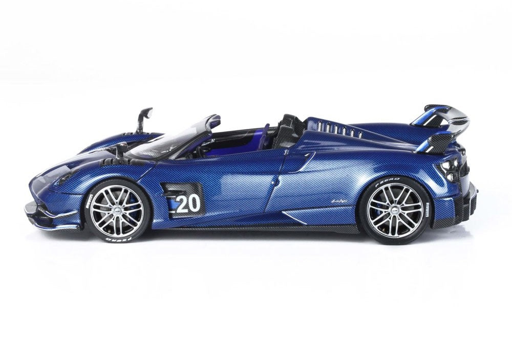 BBR BBRC226B 1/43 Pagani Huayra BC Roadster Dark Blue Carbon Fibre Ltd 119pcs