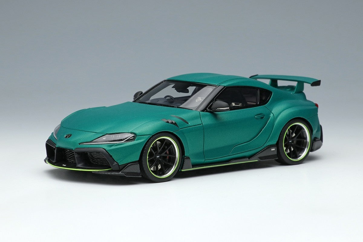Make Up EIDOLON EM595A 1/43 TOM'S GR Supra Legend Green Metallic 2020 Edition