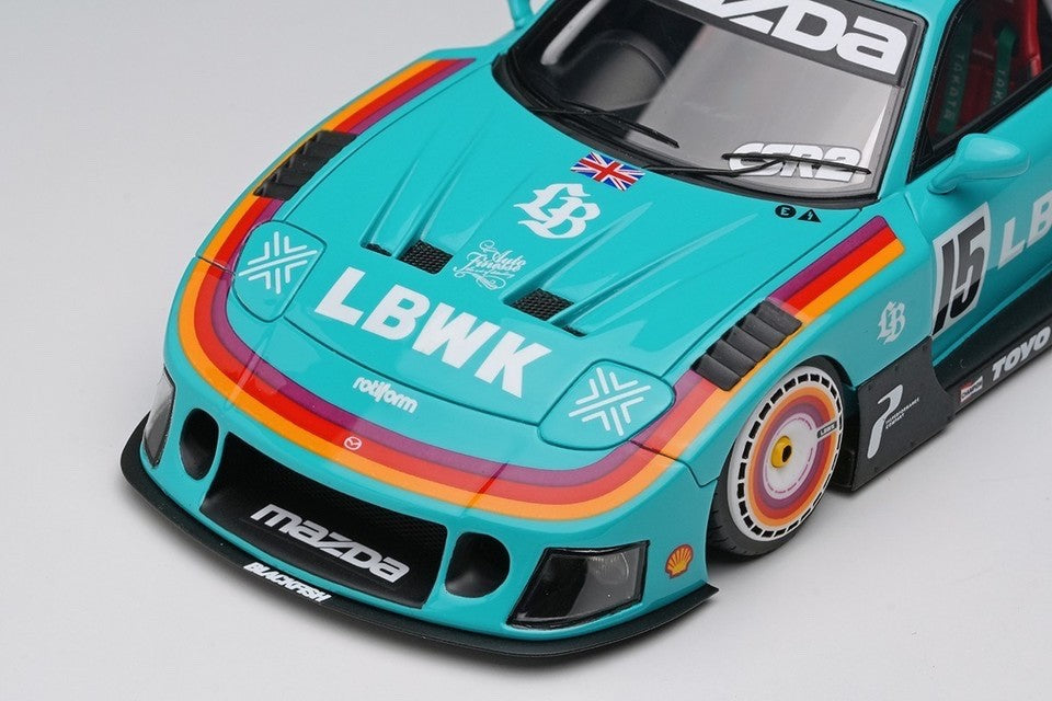 Make Up EIDOLON LB028C 1/43 LB-Super Silhouette Mazda FD3S RX7 Mint Green Resin