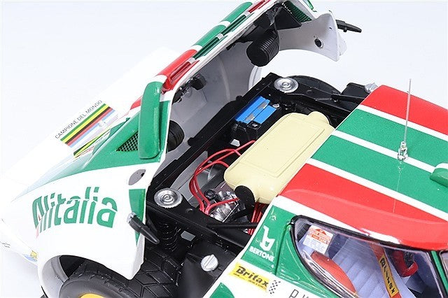 Kyosho KS08130F 1/18 Lancia Stratos HF Alitalia 1976 Sanremo Rally #4 Waldegard