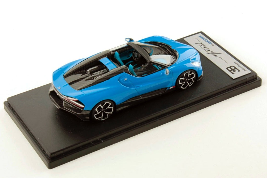 Looksmart LS544C 1/43 Bugatti W16 Mistral 2023 Blue Roadster Resin