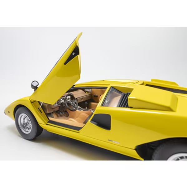 Kyosho KS08321YT 1:18 Lamborghini Countach LP400 Yellow Diecast Model Car