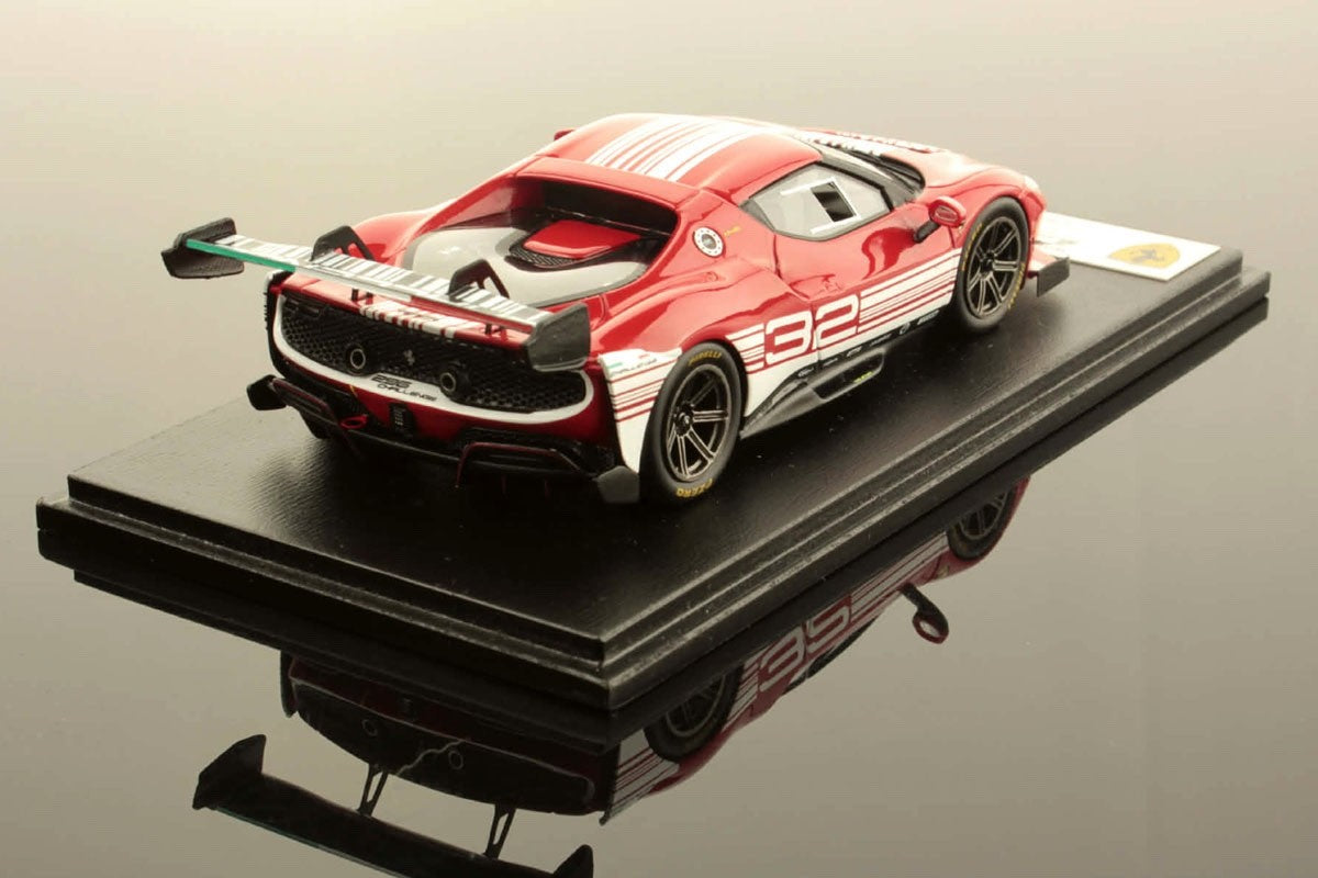 Looksmart LSRC181 1/43 Ferrari 296 Challenge 2024 Red Race Car Resin