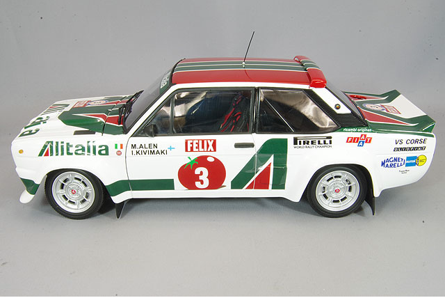Kyosho KS08376E 1/18 Fiat 131 Abarth Rally 1978 1000 Lakes #3 Diecast