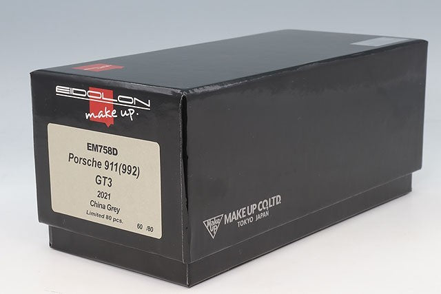 EIDOLON EM758D 1/43 Porsche 911(992) GT3 2021 China Gray Limited 80pcs